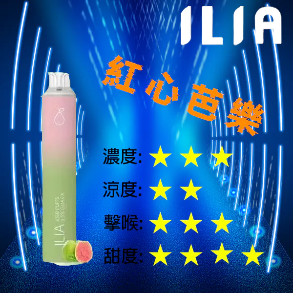 ILIA BAR 4拋棄式6500口-紅心芭樂